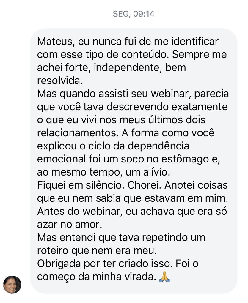 Depoimento de Aluno 3