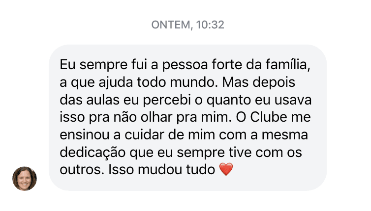 Relato real de aluno do Clube dos Traumas