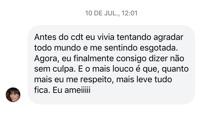 Relato de aluno do Clube dos Traumas