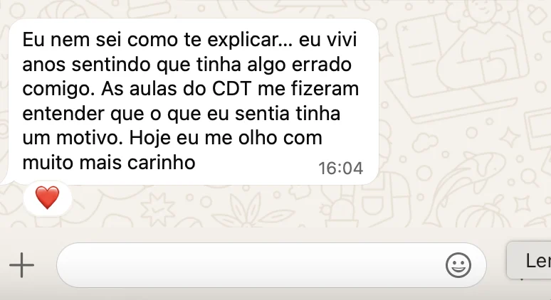 Relato de aluno do Clube dos Traumas