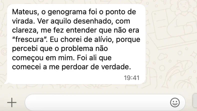 Relato de aluno do Clube dos Traumas